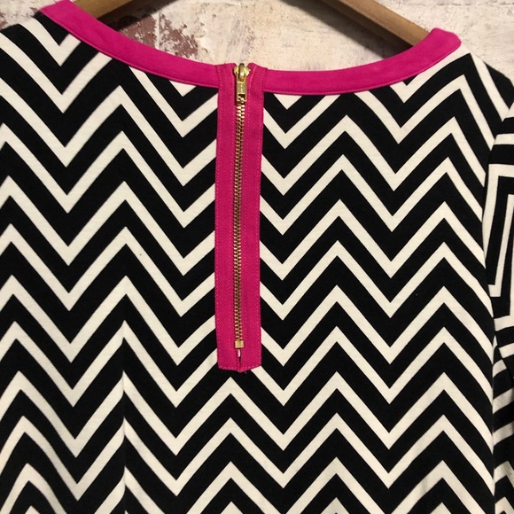 Chevron quarter sleeve dress - Picture 3 of 5